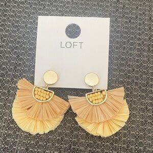 ⭐️4/$20⭐️ NWT LOFT Raffia Earrings
